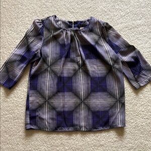 Geometric Patterned Blouse